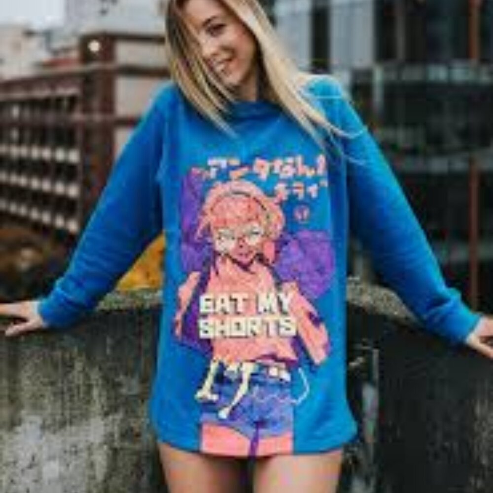 NWT BibiSama Eat My Shorts Sweatshirt